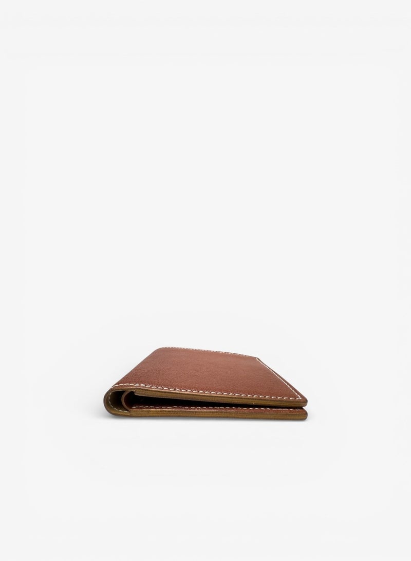 Emery Alden Wallet in Chèvre Brown Leather - Image 4